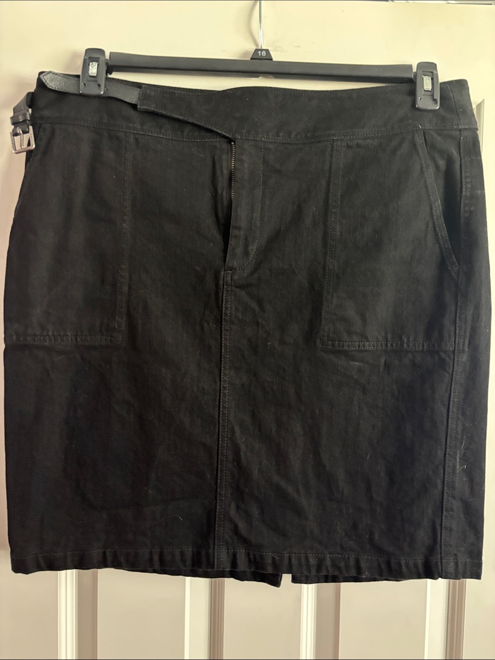 Lauren Ralph Lauren Black Women's Utility Jean Skirt